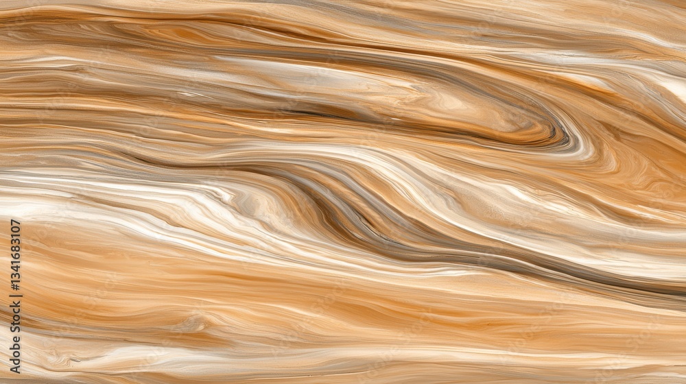 Obraz premium Abstract Beige and Brown Swirling Pattern Texture
