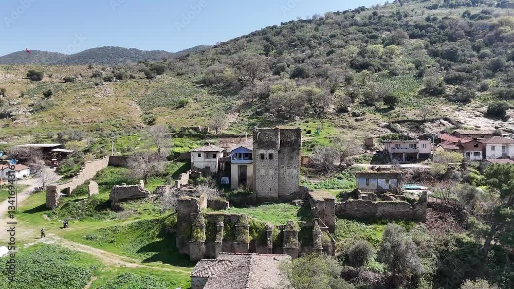 Arpaz Castle, locally known as Arpaz Kalesi, built in the first half of the 19th century by the local Bey (an Ottoman Lord) Hacı Hasan lies in Esenköy, Nazili, Aydιn in Turkey Arpaz Castle, locally known as Arpaz Kalesi, built in the first half of the 19th century by the local Bey (an Ottoman Lord) Hacı Hasan lies in Esenköy, Nazili, Aydιn in Turkey