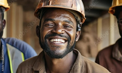 Smiling Miners: A Portrait of Hard Work and Joy