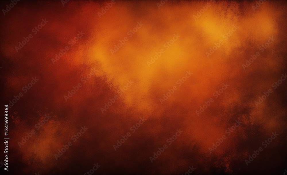 Fototapeta premium Bold Orange and Brown Abstract Paint Splatter | Artistic Background