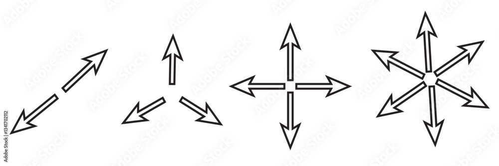 Compress icon flat line symbol . Compress icon flat line symbol .