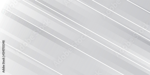 sleek abstract vector background with diagonal white and gray stripes, creating a modern and minimalist design with a clean, professional look.