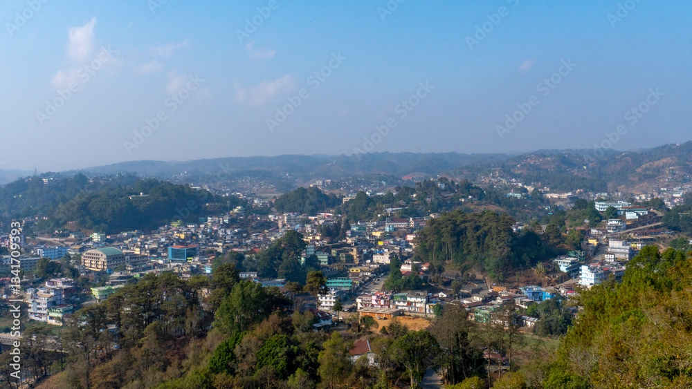 Top shot of Nongstoin City in Meghalaya Northeast India 3 Top shot of Nongstoin City in Meghalaya Northeast India 3