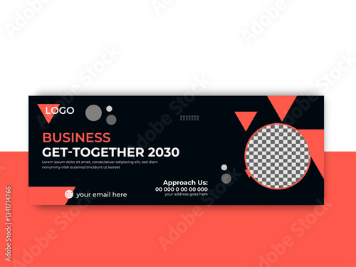 Social media facebook cover page web banner design