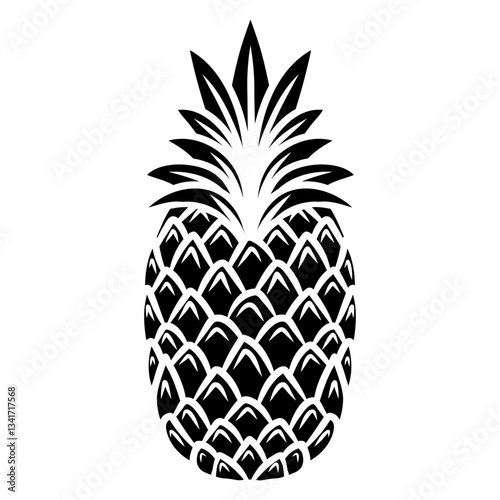 pineapple icon logo vector illustration