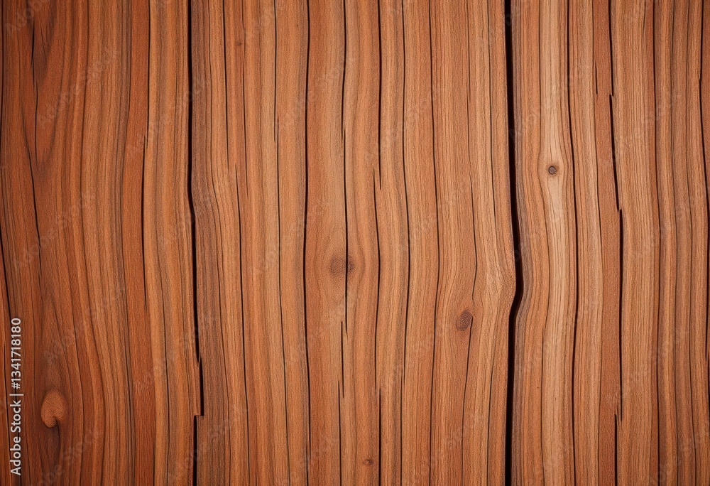 Fototapeta premium Rich brown wood grain background, natural texture, wood grain pattern, wooden texture