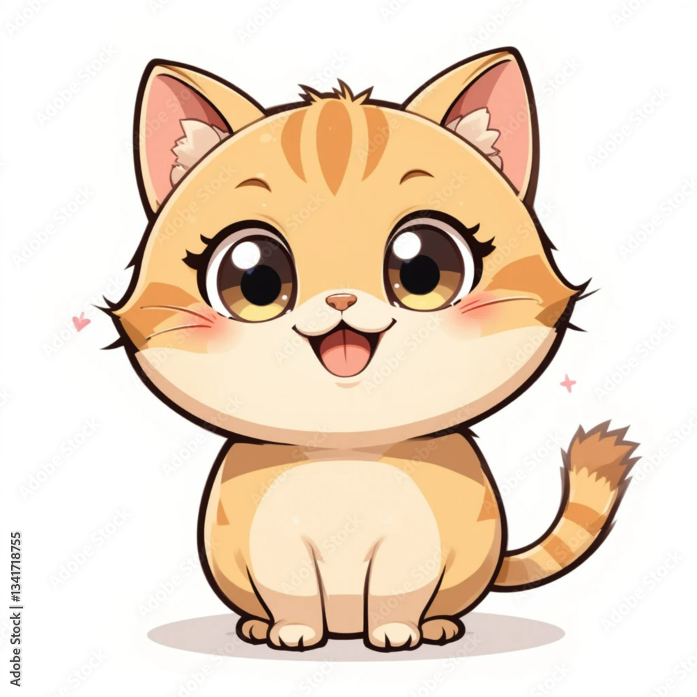 Fototapeta premium funny cat cartoon