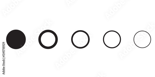 Three dots more menu black web illustration isolated on white background. Vector icon in flat style. 