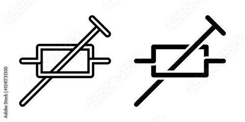 Industrial preset icon simple vector. Electric circuit. Central computer