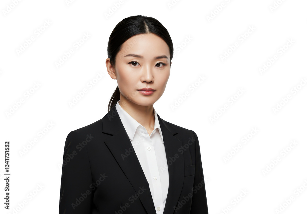 Asian businesswoman portrait isolated on White background Asian businesswoman portrait isolated on White background