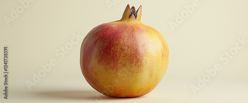 Single Pomegranate Fruit Studio Shot