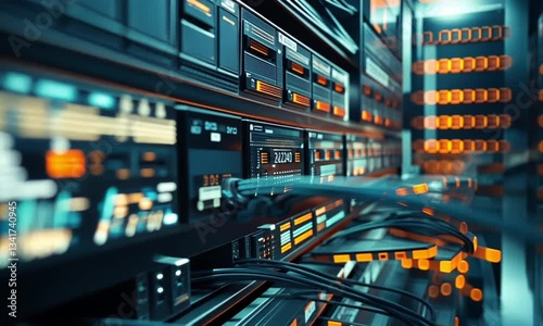 High-Tech Server Room: A Glimpse into the Digital Core