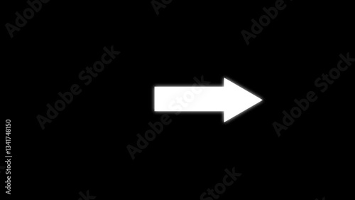 arrow pointing ICON animation .Arrow animation, bright arrow animation. Arrow pointer, arrow click, simple arrow icon animation n