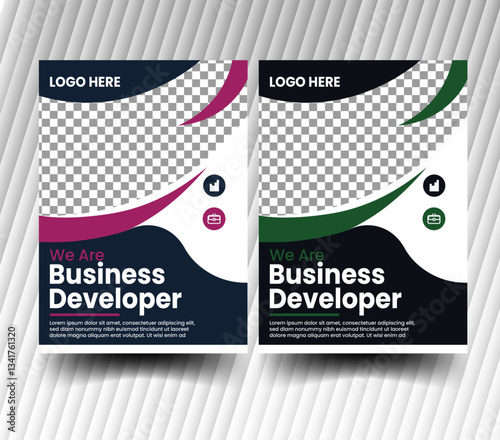 Creative Corporate & Business Flyer Brochure Template Design, abstract business flyer, vector template design.