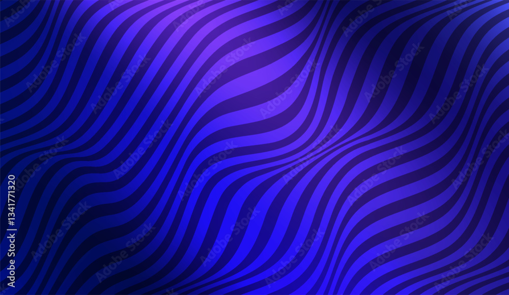 Dynamic Blue Wave Pattern: Captivating Wavy Stripes Creating an Abstract Visual Experience with Intriguing Depth and Flowing Movement on a Gradient Background Dynamic Blue Wave Pattern: Captivating Wavy Stripes Creating an Abstract Visual Experience with Intriguing Depth and Flowing Movement on a Gradient Background