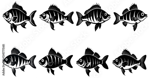 Stylish Fish Silhouette Pack – Perfect for Logos & Designs
