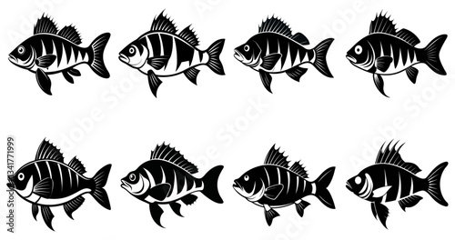 Fish Silhouettes Bundle – High-Quality Marine Illustrations