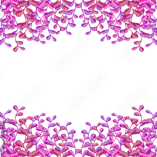 pink flowers frame