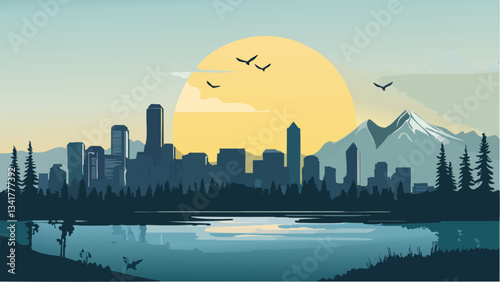 The Tranquil Horizon of Oregon's Skyline