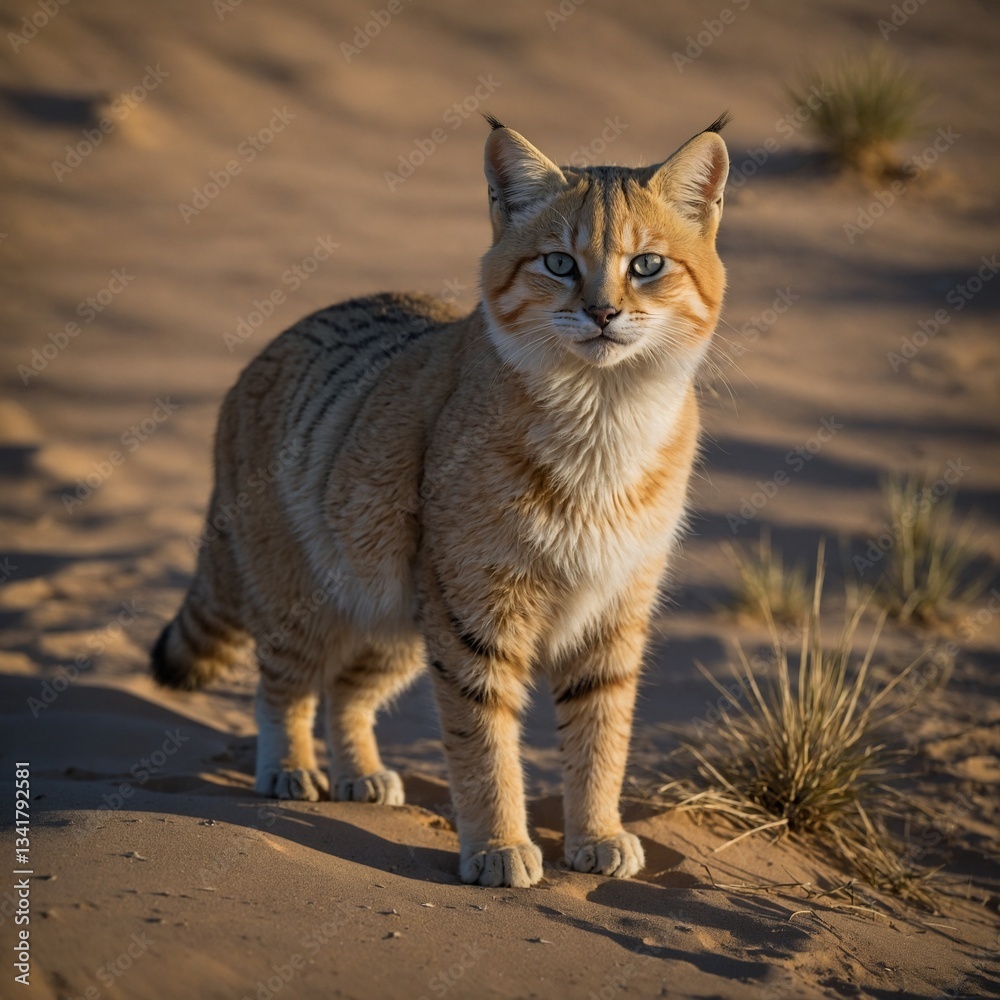 Obraz premium cat on the beach