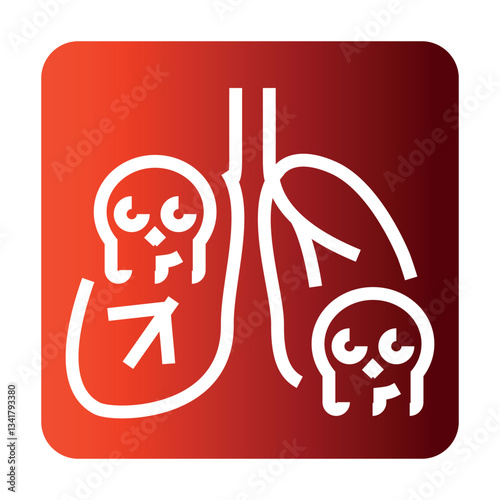 Toxic Gases color line icon. Household injuries.