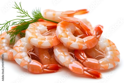 Fresh jumbo king shrimps