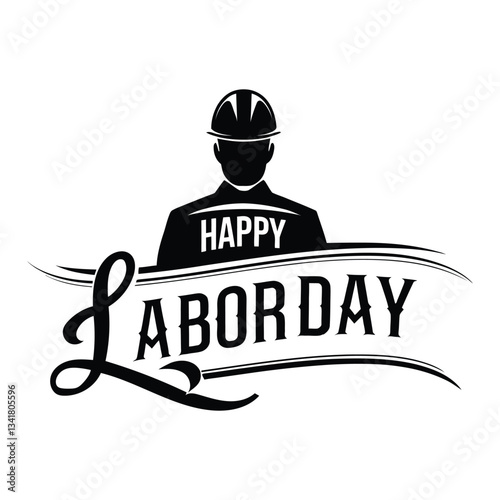 Happy Labor Day card, poster. 