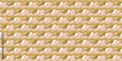 Seamless abstract geometric pattern from ropes. Vector illustration.