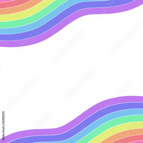Pastel rainbow striped decorative background paper