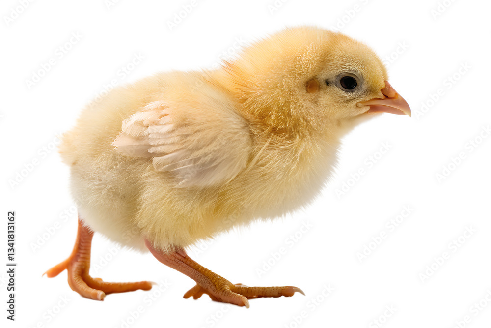 Obraz premium Baby Chicken Care and Farming Tips, Adorable Chick, chick, chicken, baby, yellow, farm, fluffy, hatchling, poultry, cute, egg, brood, farming, hatch, downy, livestock, rural, peeping, care, feed