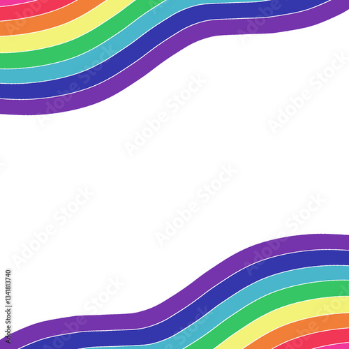Bright and colorful rainbow striped decorative background paper