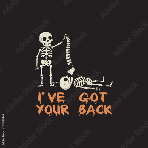 Friendship Sarcastic Funny Halloween T-Shirt Design vector