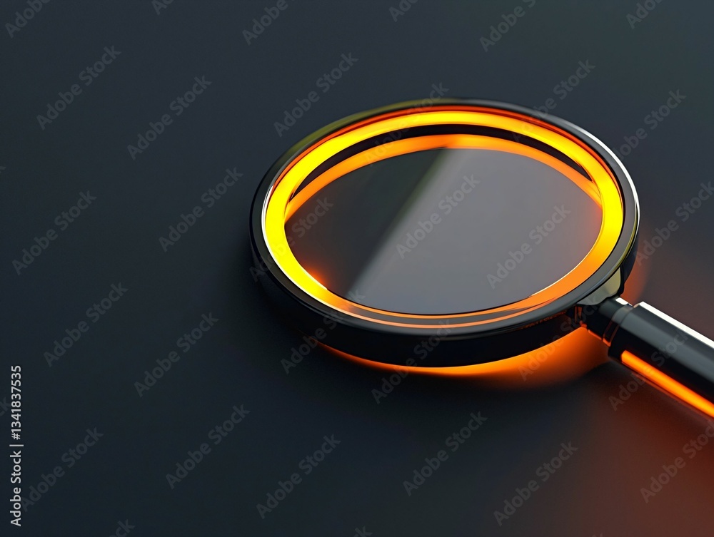 Glowing Magnifying Glass
