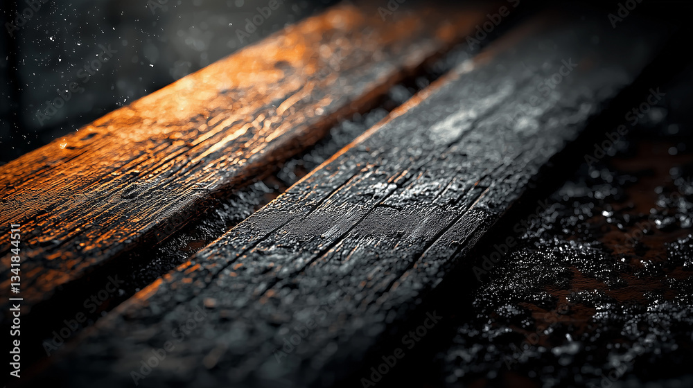 Dark Dirty Background with Wooden Beams, Texture with Copy Space Dark Dirty Background with Wooden Beams, Texture with Copy Space