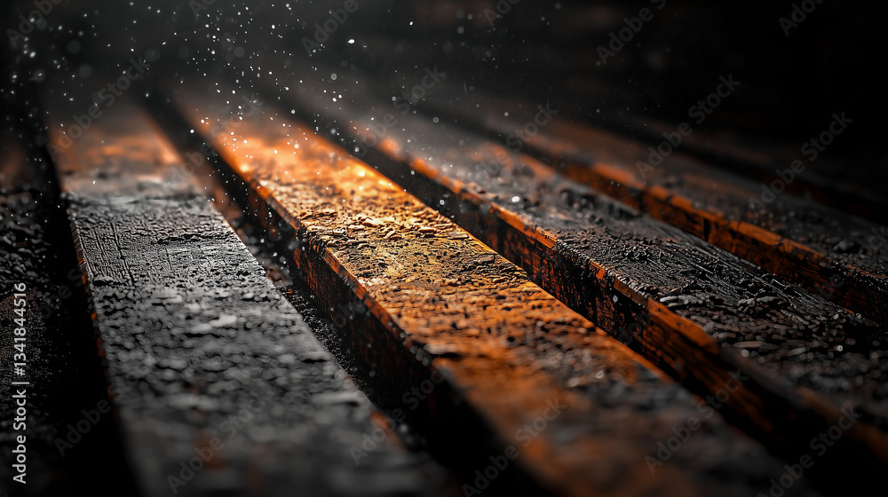 Dark Dirty Background with Wooden Beams, Texture with Copy Space Dark Dirty Background with Wooden Beams, Texture with Copy Space