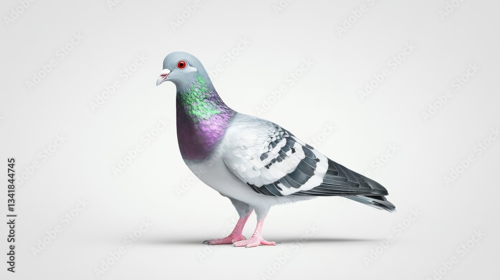 3D Rendered Pigeon Side Profile, Detailed Feathers, Bird Concept, Digital Art Pigeon, 3D rendering 3D Rendered Pigeon Side Profile, Detailed Feathers, Bird Concept, Digital Art Pigeon, 3D rendering