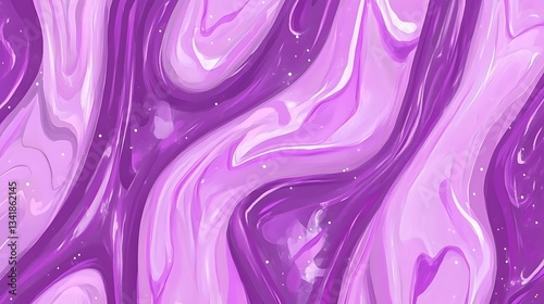 Purple Paint Swirls Abstract Art for Backgrounds