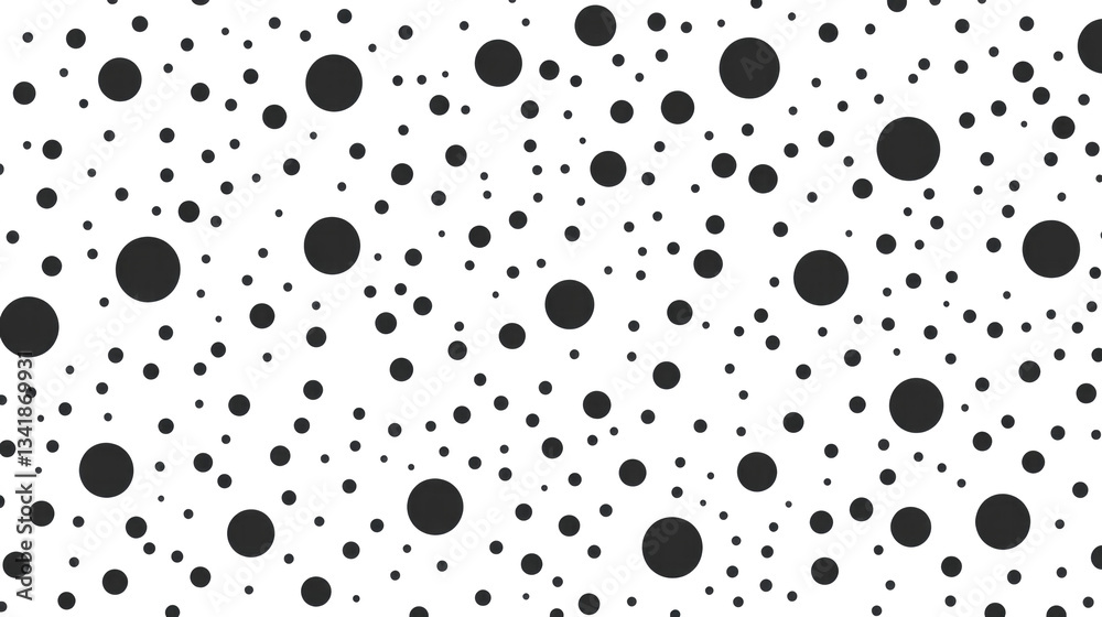 Abstract pattern with black dots on white background Abstract pattern with black dots on white background