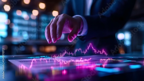 Carefully Examining Financial Documents and Charts for Investment Strategies