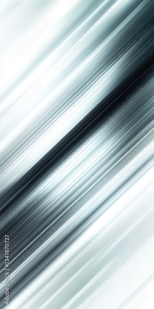 Fototapeta premium Abstract silver metallic diagonal lines with light and shadow effects