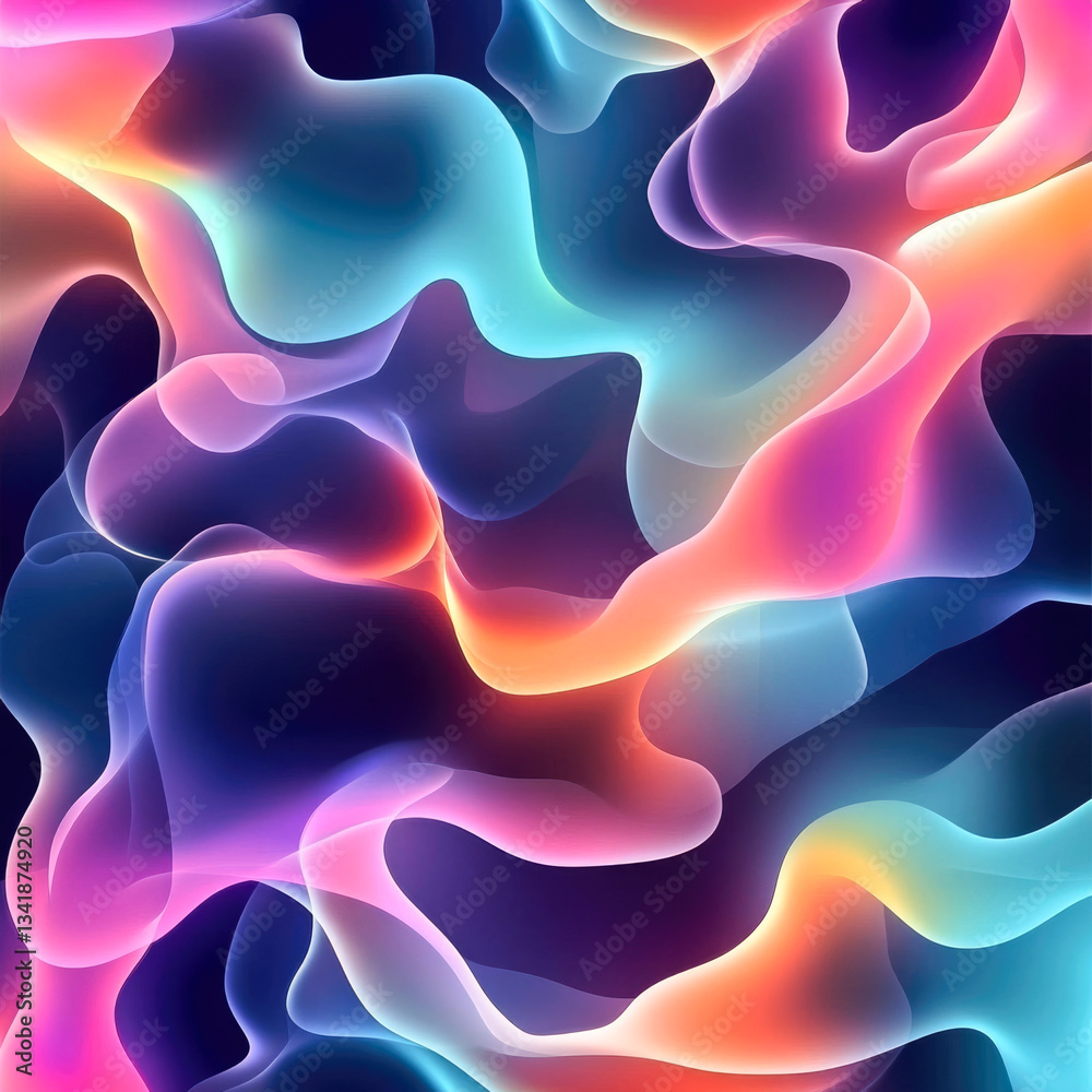 Abstract colorful fluid waves in vibrant spectrum Abstract colorful fluid waves in vibrant spectrum