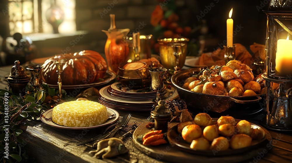 Ireland's Samhain: A still life of a festive table setting Ireland's Samhain: A still life of a festive table setting