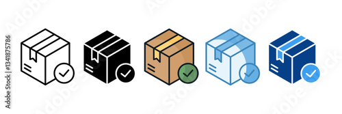 Finished Goods Icon Set Multiple Style Collection