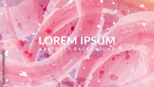 Abstract Pink Watercolor Texture. A dreamy abstract background featuring soft pink watercolor textures and subtle splatters. Perfect for creating romantic and delicate designs.