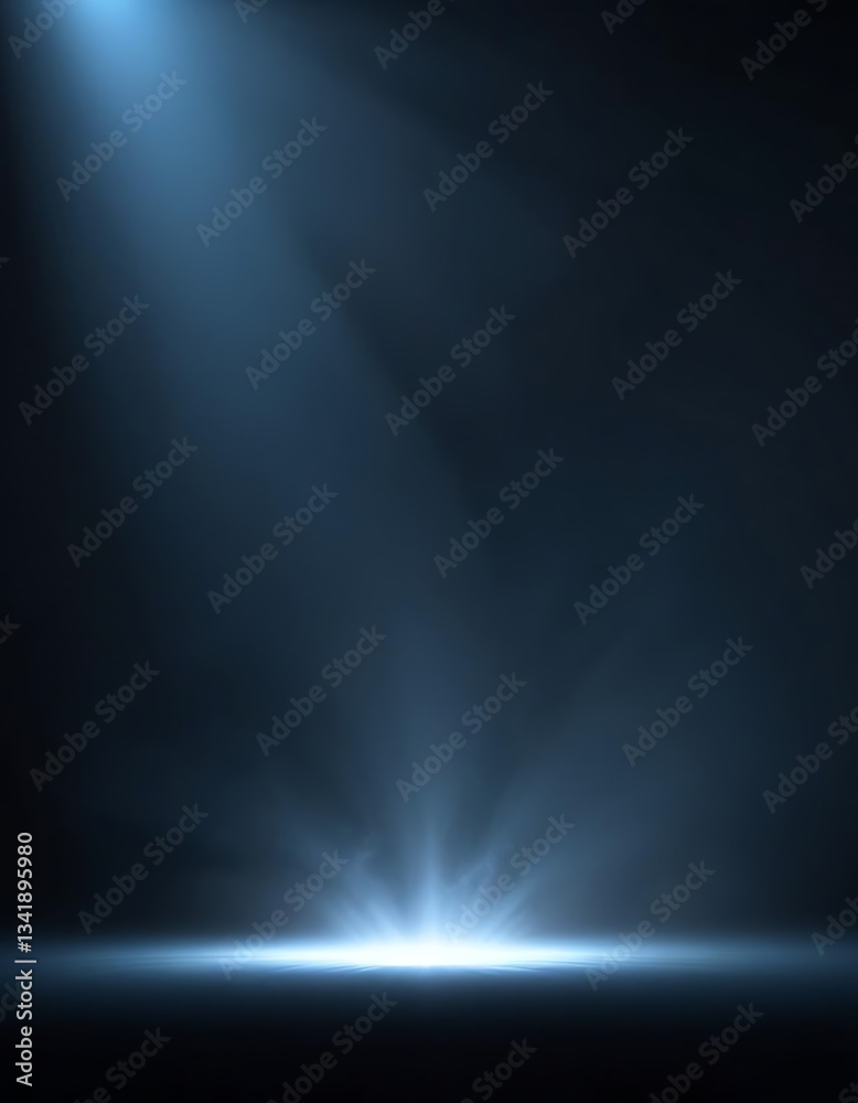 Obraz premium Spotlight effect in dark space