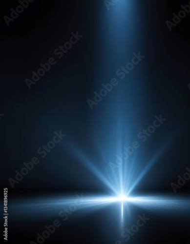 Spotlight effect in dark space