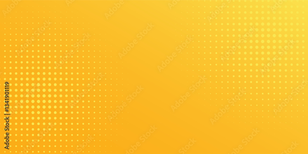 Yellow halftone pattern. Retro comic gradient background. Bright orange pixelated dotted texture overlay. Cartoon pop art faded gradient pattern. Yellow halftone Yellow halftone pattern. Retro comic gradient background. Bright orange pixelated dotted texture overlay. Cartoon pop art faded gradient pattern. Yellow halftone