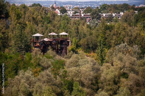 An abandoned historic quarry in Kraków that served as a famous film set