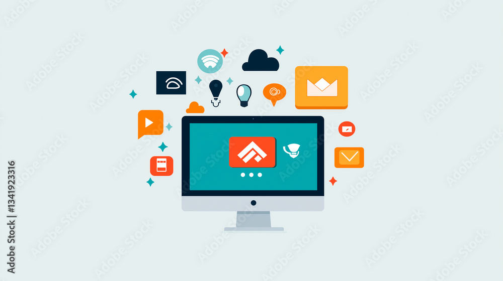abstract background. technology and science