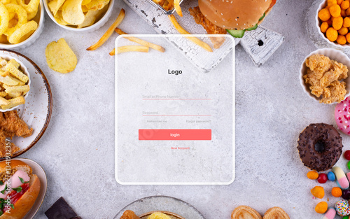 Food Login Page